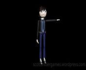 A video, of the Scott character 3D model. Scott has a pencil in his hand. It&#39;s based on a character made by friend, dogmenpower on DeviantArt. Created by Scott Snider using 3DS MAX. Uploaded 04-27-2024.
