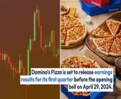 Domino’s Pizza is set to release earnings results for its first quarter before the opening bell on April 29, 2024.&#60;br/&#62;&#60;br/&#62;Analysts expect the Ann Arbor, Michigan-based company to report quarterly earnings at &#36;3.39 per share, up from &#36;2.93 per share in the year-ago period. Domino’s is projected to report quarterly revenue of &#36;1.08 billion, up from &#36;1.02 billion in the year-earlier quarter, according to data from Benzinga Pro.