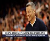 Updated list of 2024 recruits offered by Virginia basketball.