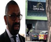 ‘Violent crime has reduced in UK’, reassured James Cleverly in the wake of the Wales school stabbing.Source: PA