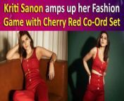 Kriti Sanon has always gone out of her way to serve fashion perfection with her outfits. She looks gorgeous in basically everything that she chooses to wear. The diva goes above and beyond to serve the trendiest ensembles. Kriti Sanon’s latest OOTD includes a red hot co-ord set that hugged her curves perfectly.&#60;br/&#62;&#60;br/&#62;#kritisanon #bodysuit #fashion #crew #bollywood #trending #fashiongoals #entertainmentnews #viralvideo #ians