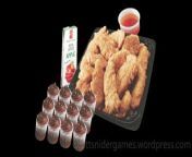 A 3D video, of a cupcakes, chicken strips and apple juice box platter. Created by Scott Snider using 3DS MAX. Uploaded 05-03-2024.