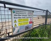 Natural Resources Wales has confirmed that two breaches on the Afon Ritec culvert on Tenby’s South Beach have been identified.&#60;br/&#62;Emergency exploratory works were carried out at the location in March, and NRW will be back on May 7 for a period of up to four days to carry out permanent repair works.&#60;br/&#62;“Works will once again be governed by tide times leaving a small window of opportunity each day for repair work to be carried out,” said a spokesperson for NRW.&#60;br/&#62;“Upstanding sheet piles around the breach area will be visible from South Beach during low tides. This will remain in place until the contractor has completed the permanent repair. &#60;br/&#62;“The remainder of South Beach car park will be open to the public until work begins again.”