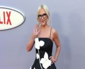 https://www.maximotv.com &#60;br/&#62;B-roll footage: Rachael Harris attends the red carpet premiere of Netflix&#39;s &#39;Unfrosted&#39; at the Egyptian Theatre in Los Angeles, California, USA, on Tuesday, April 30, 2024. This video is only available for editorial use in all media and worldwide. To ensure compliance and proper licensing of this video, please contact us. ©MaximoTV