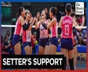 Creamline back in PVLfinals&#60;br/&#62;&#60;br/&#62;The Creamline Cool Smashers are back in the Premier Volleyball League (PVL) finals. Creamline quickly dispatched Chery Tiggo via sweep, 25-16, 25-21, 25-20, to secure its finals slot inthe PVL 2024 All-Filipino Conference at the Smart Araneta Coliseum on Sunday, May 5, 2024. Kyle Negrito displayed her wit and grit in playmaking after tallying 16 excellent sets along with six points on four blocks and two attacks.&#60;br/&#62;&#60;br/&#62;Video by Nicole Anne D.G. Bugauisan&#60;br/&#62;&#60;br/&#62;Subscribe to The Manila Times Channel - https://tmt.ph/YTSubscribe&#60;br/&#62; &#60;br/&#62;Visit our website at https://www.manilatimes.net&#60;br/&#62; &#60;br/&#62; &#60;br/&#62;Follow us: &#60;br/&#62;Facebook - https://tmt.ph/facebook&#60;br/&#62; &#60;br/&#62;Instagram - https://tmt.ph/instagram&#60;br/&#62; &#60;br/&#62;Twitter - https://tmt.ph/twitter&#60;br/&#62; &#60;br/&#62;DailyMotion - https://tmt.ph/dailymotion&#60;br/&#62; &#60;br/&#62; &#60;br/&#62;Subscribe to our Digital Edition - https://tmt.ph/digital&#60;br/&#62; &#60;br/&#62; &#60;br/&#62;Check out our Podcasts: &#60;br/&#62;Spotify - https://tmt.ph/spotify&#60;br/&#62; &#60;br/&#62;Apple Podcasts - https://tmt.ph/applepodcasts&#60;br/&#62; &#60;br/&#62;Amazon Music - https://tmt.ph/amazonmusic&#60;br/&#62; &#60;br/&#62;Deezer: https://tmt.ph/deezer&#60;br/&#62;&#60;br/&#62;Tune In: https://tmt.ph/tunein&#60;br/&#62;&#60;br/&#62;#themanilatimes &#60;br/&#62;#philippines&#60;br/&#62;#volleyball &#60;br/&#62;#sports&#60;br/&#62;