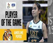 Angge Poyos shined even brighter under the Final Four lights, delivering 28 big points to send the UST Golden Tigresses to the UAAP Finals.