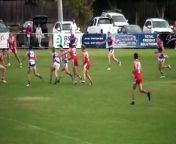 BFNL: Gisborne's Harry Luxmoore kicks goal number six against South Bendigo from 8 number in english