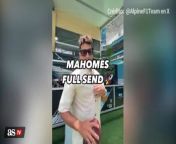 Patrick Mahomes shows off incredible arm at Miami GP from gp video song bengalmi tumar prem pipasi corone