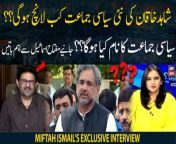 When will Shahid Khaqan&#39;s new political party be launched?? Miftah Ismail shares inside news