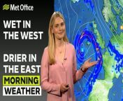 Showers in eastern Scotland, sun in the east of England. Heavy rain in the southwest moving westwards into Wales and Northern Ireland later. – This is the Met Office UK Weather forecast for the morning of 13/05/24. Bringing you today’s weather forecast is Kathryn Chalk.