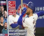 New Rangers first baseman Jared Walsh joined the GBag Nation to discuss why he signed with Texas, who the funniest guy in the clubhouse is, why he&#39;s a crossword puzzle over cards guy, and more!