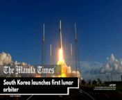 South Korea launches first lunar orbiter &#60;br/&#62; &#60;br/&#62;South Korea&#39;s first-ever lunar orbiter is launched from the US on a year-long mission to observe the Moon, with a payload including a new disruption-tolerant network for sending data from space. Danuri -- a portmanteau of the Korean words for &#92;