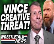 Do you think Vince is returning to WWE Creative? Let us know in the comments!&#60;br/&#62;Predicting EVERY WWE Wrestler&#39;s Royal Rumble...In 3 Words Or Lesshttps://www.youtube.com/watch?v=6RBfOTI-rmo&#60;br/&#62;More wrestling news on https://wrestletalk.com/&#60;br/&#62;0:00 - Coming up...&#60;br/&#62;0:12 - Who Could Buy WWE?&#60;br/&#62;4:48 - Vince McMahon WWE Creative Threat&#60;br/&#62;6:08 - Triple H Spending Spree?&#60;br/&#62;8:38 - Compulsory CM Punk Speculation Story!&#60;br/&#62;Vince McMahon WWE THREAT! Triple H Royal Rumble 2023 Surprises! &#124; WrestleTalk&#60;br/&#62;#VinceMcMahon #WWE #TripleH #RoyalRumble&#60;br/&#62;&#60;br/&#62;Subscribe to WrestleTalk Podcasts https://bit.ly/3pEAEIu&#60;br/&#62;Subscribe to partsFUNknown for lists, fantasy booking &amp; morehttps://bit.ly/32JJsCv&#60;br/&#62;Subscribe to NoRollsBarredhttps://www.youtube.com/channel/UC5UQPZe-8v4_UP1uxi4Mv6A&#60;br/&#62;Subscribe to WrestleTalkhttps://bit.ly/3gKdNK3&#60;br/&#62;SUBSCRIBE TO THEM ALL! Make sure to enable ALL push notifications!&#60;br/&#62;&#60;br/&#62;Watch the latest wrestling news: https://shorturl.at/pAIV3&#60;br/&#62;Buy WrestleTalk Merch here! https://wrestleshop.com/ &#60;br/&#62;&#60;br/&#62;Follow WrestleTalk:&#60;br/&#62;Twitter: https://twitter.com/_WrestleTalk&#60;br/&#62;Facebook: https://www.facebook.com/WrestleTalk.Official&#60;br/&#62;Patreon: https://goo.gl/2yuJpo&#60;br/&#62;WrestleTalk Podcast on iTunes: https://goo.gl/7advjX&#60;br/&#62;WrestleTalk Podcast on Spotify: https://spoti.fi/3uKx6HD&#60;br/&#62;&#60;br/&#62;About WrestleTalk:&#60;br/&#62;Welcome to the official WrestleTalk YouTube channel! WrestleTalk covers the sport of professional wrestling - including WWE TV shows (both WWE Raw &amp; WWE SmackDown LIVE), PPVs (such as Royal Rumble, WrestleMania &amp; SummerSlam), AEW All Elite Wrestling, Impact Wrestling, ROH, New Japan, and more. Subscribe and enable ALL notifications for the latest wrestling WWE reviews and wrestling news.&#60;br/&#62;&#60;br/&#62;Sources used for research:&#60;br/&#62;Vince not working from office or in creative in return https://itrwrestling.com/news/vince-mcmahon-not-work-wwe-office-return/&#60;br/&#62;WWE buyers revealed? https://www.wrestlinginc.com/1160259/backstage-update-on-potential-sale-of-wwe/ &#60;br/&#62;MJF jokes about WWE sale https://www.wrestlinginc.com/1160535/mjf-lists-the-media-companies-he-loves/&#60;br/&#62;Khan Family buying WWE? https://www.wrestlinginc.com/1160257/wwe-hall-of-famer-addresses-whether-wwe-could-be-purchased-by-the-khan-family/ &#60;br/&#62;Triple H wants top New Japan star (Tama Tonga) https://www.wrestlinginc.com/1160186/backstage-news-on-future-for-njpws-tama-tonga/ &#60;br/&#62;Former NXT star returning https://wrestletalk.com/news/big-clue-former-nxt-star-wwe-return-ej-nduka/ &#60;br/&#62;Booker T for Rumble https://wrestletalk.com/news/wwe-name-royal-rumble-invited-booker-t/ &#60;br/&#62;CM Punk back in gym (was injured) https://www.cagesideseats.com/wwe/2023/1/7/23544288/cm-punk-instagram-story-aew-wwe-vince-mcmahon &#60;br/&#62;Jay White booked for New Japan on RR date https://wrestletalk.com/news/jay-white-njpw-status-wwe-speculation/