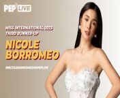 Watch 2023 Miss International 3rd Runner-Up Nicole Borromeo talk about her beauty pageant journey and her future plans in this episode of PEP Live. &#60;br/&#62;&#60;br/&#62;#nicoleborromeo #missinternational #beautyqueen&#60;br/&#62;&#60;br/&#62;Hosts: Nikko Tuazon &amp; Bernie Franco&#60;br/&#62;Live Stream Director: John Mariano&#60;br/&#62;Live Stream Producer: Rommel Llanes&#60;br/&#62;Coordinated by Nikko Tuazon&#60;br/&#62;&#60;br/&#62;Subscribe to our YouTube channel! https://www.youtube.com/PEPMediabox&#60;br/&#62;&#60;br/&#62;Know the latest in showbiz at http://www.pep.ph&#60;br/&#62;&#60;br/&#62;Follow us! &#60;br/&#62;Instagram: https://www.instagram.com/pepalerts/ &#60;br/&#62;Facebook: https://www.facebook.com/PEPalerts &#60;br/&#62;Twitter: https://twitter.com/pepalerts&#60;br/&#62;&#60;br/&#62;Visit our DailyMotion channel! https://www.dailymotion.com/PEPalerts&#60;br/&#62;&#60;br/&#62;Join us on Viber: https://bit.ly/PEPonViber&#60;br/&#62;&#60;br/&#62;Watch us on Kumu: pep.ph