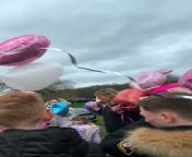 A balloon release was held for Skylar on Saturday. Crowds gathered, including nursery staff, friends family and anyone else who had felt the rays of little Skylar.