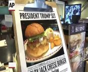 President Donald Trump and Japanese Prime Minister Shinzo Abe ate burgers from Munch&#39;s Burger Shack on Trump&#39;s recent visit to Japan.