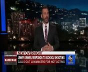 The outspoken late-night host who reacted strongly last year after a mass shooting in his hometown of Las Vegas, said it&#39;s not too early to talk about fatal school shootings in this country.