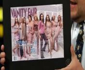 When James shows an old cover of Vanity Fair featuring a teenage Evan Rachel Wood and her contemporaries, including Hilary Duff, Lindsay Lohan, Raven-Symoné