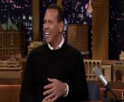 Alex Rodriguez talks about Jennifer Lopez doing his makeup for the interview and reveals how he reacted to hearing her commitment-hinting hit &#92;