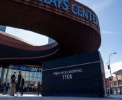 A mysterious giant shoebox appeared overnight at the Barclays Center – and its contents left onlookers stunned.&#60;br/&#62;&#60;br/&#62;The digital box was positioned outside of the arena ahead of the NCAA Men’s Basketball Tournament with an unexplained countdown. &#60;br/&#62;&#60;br/&#62;When the timer reached its conclusion, basketball fans entering the venue were taken aback as the display came alive. &#60;br/&#62;&#60;br/&#62;They were faced with an array of elements seemingly unboxing and reaching out before transforming into a sneaker – which then morphed into the new Nissan Kicks SUV.