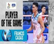 UAAP Player of the Game Highlights: Francis Casas stars in Adamson's sweep of UE from 2019 eurosport player tour de france 18 stage 11