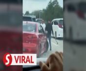 Police have received a report regarding a viral video clip of an altercation between two men, one of whom was armed with a cane, at the North-South Highway, near Pagoh.&#60;br/&#62;&#60;br/&#62;Muar district police chief, ACP Raiz Mukhliz Azman Aziz, said the incident, which occurred at about 1.58pm on Saturday (Feb 10), involved a local man and a foreigner.&#60;br/&#62;&#60;br/&#62;WATCH MORE: https://thestartv.com/c/news&#60;br/&#62;SUBSCRIBE: https://cutt.ly/TheStar&#60;br/&#62;LIKE: https://fb.com/TheStarOnline