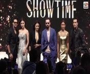 Showtime Launch &#124; Mahima &#124; Shriya &#124; mouni roy &#124;Mahima Makwana looks uncomfortable &#124; Showtime Trailer Launch &#124; 3 Framez &#60;br/&#62;&#60;br/&#62;&#60;br/&#62;Oops momentMahima uncomfortable at Showtime launch