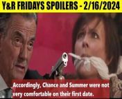 CBS Young And The Restless Spoilers Fridays News 2_16_2024 - Victor Find Out Jor