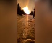 Russian gas pipeline explodes in huge fireball after series of ‘Ukrainian strikes’ from administration of sacraments