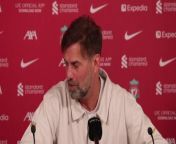 Jurgen Klopp on Liverpool&#39;s Title clash with Manchester City at Anfield&#60;br/&#62;&#60;br/&#62;Axa training centre, Kirkby, Merseyside, Liverpool, UK
