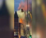 The roof of Forest Gate Police Station has been “completely destroyed” in a huge fire that tore through the structure on Wednesday.Around 175 firefighters in 30 fire engines spent seven hours battling the blaze at the east London building in Romford Road, Forest Gate.