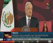 Mexican President Andrés Manuel López Obrador assures that the investigation into Ayotzinapa, where 43 students disappeared in 2014, is progressing. teleSUR