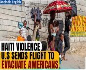 On Saturday, the United States government announced plans to organise a charter flight for its citizens stranded in Haiti amidst escalating gang violence gripping the nation. Simultaneously, Guatemala reported that the offices of its honorary consul in Haiti were looted amid the ongoing clashes. &#60;br/&#62; &#60;br/&#62;#Haiti #violence #US #charterflight #evacuation #Americans #hunger #ArielHenry #humanitariancrisis #gangviolence #security #internationalaid #CapHaitien #PortauPrince #UNICEF #famine #emergencyresponse #Guatemala #PuertoRico #Delmas&#60;br/&#62;~HT.97~PR.152~ED.103~