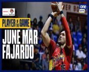 PBA Player of the Game Highlights: June Mar Fajardo comes through with double-double in San Miguel's win over TNT from 26 june 2015 devo ke dev mahadev star utsav tv