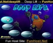 At FunHost.Net/deeplift, The Station has unexpectedly shut down and you were sent on an important mission to repair it. But you accidently dropped your wrench deep into the darkness of the sea. Find it -- and repair the Station! RIGHT - Run, swim UP, or Spacebar - Chose angle, jump ESC - Exit level Q - Toggle Quality (if the game runs slow) Collect lives, you might need them in later levels. ( Game) .&#60;br/&#62;&#60;br/&#62;Play Deep Lift for Free at FunHost.Net/deeplift on FunHost.Net , The Fun Host of Apps and Games!&#60;br/&#62;&#60;br/&#62;Deep Lift : FunHost.Net/deeplift &#60;br/&#62;www: FunHost.Net &#60;br/&#62;Facebook: facebook.com/FunHostApps &#60;br/&#62;Twitter: twitter.com/FunHost &#60;br/&#62;