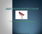 The Recent PPT on Debt Consolidation highlights the points on &#92;