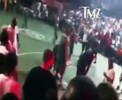 TMZ has obtained VIDEO showing NBA star Michael Beasley shoving a fan in the face during a heated altercation at a playground game in New York last night.&#60;br/&#62;&#60;br/&#62;The footage shows the Minnesota Timberwolves star jawing back and forth with a fan at Dyckman Park in New York City ... before finally losing his cool, shoving the fan in the face, and walking back towards the court.&#60;br/&#62;&#60;br/&#62;Beasley went on to lead his team to victory over another park team led by NBA superstar Kevin Durant.&#60;br/&#62;&#60;br/&#62;We&#39;re told the fan had been heckling Beasley throughout the game -- screaming taunts like, &#92;