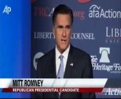 Republican presidential hopeful Mitt Romney on Saturday denounced &#92;