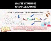 What is vitamin B12 (cyanocobalamin)? #b12 #cyanocobalamin #vitaminb12 #chemistry