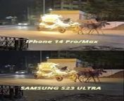 iPhone 14 Pro Max vs Samsung Galaxy S23 Ultra Camera comparison &#60;br/&#62;Follow for More awesome tech videos