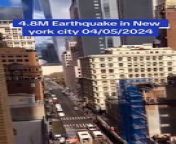 4.8 Earthquake In NY Part 1 from ny leon english new