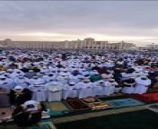 Hundreds of UAE residents gather to offer prayers on Eid Al Fitr morning from btvir eid song