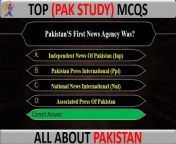 Top 30 Pak Study MCQs, All About Pakistan and Important MCQs - 2024 #pakstudy #pakstudymcqs #pakistangeneralknowledge, with rich history, &#60;br/&#62;Pak Studies MCQs FPSC NTS PPSC Pakistan studies Past Papers Pak Studies MCQs quiz test questions with answers for FPSC test, NTS PPSC SPSC KPPSC test preparation. Basic Pka study quiz in multiple choice question (MCQ) format. &#60;br/&#62;#genknowledgeofpakistan#generalknowledgeaboutpakistaninurdu&#60;br/&#62;In this video Pakistan General Knowledge in Urdu 2024 Question &amp; Answers for exams and job tests - solved general knowledge in Urdu. &#60;br/&#62;general knowledge of pakistan, pak study, pak study mcqs, pakistan general knowledge #logicmcqs #mcqs&#60;br/&#62;**********************************************&#60;br/&#62;Q No:- What Are Key Corruption Issues In Pakistan ?&#60;br/&#62;Q No:- What Are The Main Causes Of Corruption In Pakistan ?&#60;br/&#62;Q No:- What Are The Causes Of Failure Of Our Existing Accountability System?&#60;br/&#62;Q No:- The West Pakistan Anti-Corruption Rules Were Framed In?&#60;br/&#62;Q No:- What Is The Punishment For Offence Under Section 409 Ppc ?&#60;br/&#62;Q No:- Suo Moto Power In Dropping Cases/Recommending Departmental Action?&#60;br/&#62;Q No:- The Provincial Ace Committee Will Meet Once In A ?&#60;br/&#62;Q No:- Ex-Officio Additional Director Of Ace Has Jurisdiction In?&#60;br/&#62;Q No:- Authority Competent To Grant Sanction Is Authorized To?&#60;br/&#62;Q No:- In Trap Cases,Supervision Of Magistrate Is?&#60;br/&#62;Q No:- Which Is Not A Part Of Inquest Report?&#60;br/&#62;Q No:- Approver Shall Remain Under Arrest______.&#60;br/&#62;Q No:- What Is The Cause Of Water Logging And Salinity Problem In Pakistan?&#60;br/&#62;Q No:- Which Dynasty Comes First In Sequence?&#60;br/&#62;Q No:- Who Has The Credit To Be The First Woman High Court Judge In Pakistan?&#60;br/&#62;Q No:- The Syed Dynasty In Indo-Pakistan Subcontinent Was Founded By?&#60;br/&#62;Q No:- Shahzada Abdul Qayyum Khan Founded One Of The Following Institutions?&#60;br/&#62;Q No:- In Punjab, The Lowest Density Of Population Is In?&#60;br/&#62;Q No:- Pakistan&#39;S Biggest And Most Powerful &#39;Radio Station&#39; Is?&#60;br/&#62;Q No:- Pakistan&#39;S First News Agency Was?&#60;br/&#62;Q No:- What Is Meant By &#39;Petticoat Government&#39;?&#60;br/&#62;Q No:- Swat Valley Is Situated In The Mountain Range Of?&#60;br/&#62;&#60;br/&#62;**********************************************&#60;br/&#62;pak study mcqs with answers&#60;br/&#62;pak study mcqs class 10&#60;br/&#62;pak study mcqs class 9&#60;br/&#62;pak study mcqs in urdu&#60;br/&#62;pak study mcqs for ppsc&#60;br/&#62;pak study mcqs for lat&#60;br/&#62;pak study mcqs for sst&#60;br/&#62;&#60;br/&#62;**********************************************&#60;br/&#62;Top 30 Pak Study MCQs, All About Pakistan and Important MCQs - 2024 #pakstudy #pakstudymcqs #pakistangeneralknowledge, with rich history, &#60;br/&#62;Pak Studies MCQs FPSC NTS PPSC Pakistan studies Past Papers Pak Studies MCQs quiz test questions with answers for FPSC test, NTS PPSC SPSC KPPSC test preparation. Basic Pka study quiz in multiple choice question (MCQ) format. &#60;br/&#62;#genknowledgeofpakistan#generalknowledgeaboutpakistaninurdu&#60;br/&#62;In this video Pakistan General Knowledge in Urdu 2024 Question &amp; Answers for exams and job tests - solved general knowledge in Urdu. &#60;br/&#62;general knowledge of pakistan, pak study, pak study mcqs, pakistan general know