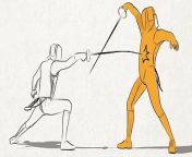 The basics of fencing, an olympic sport, in a videographic. VIDEOGRAPHIC