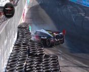 IMSA 2024 Long Beach Qualifying Derani Hit Wall from film crash