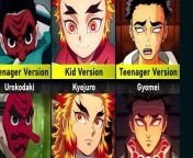 Child Version of Demon Slayer Characters from arti cinta new version