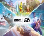Watch the Fortnite Star Wars gameplay trailer for a look at the latest Fortnite collaboration. Play LEGO Fortnite to unlock Star Wars builds and decor, or fight off enemies with a Wookiee Bowcaster in Fortnite Battle Royale. Rock out in a Mos Eisley Cantina-inspired area at the Fortnite Festival Jam Stage, and unlock a Podracer and Darth Maul Decal in Fortnite Rocket Racing.