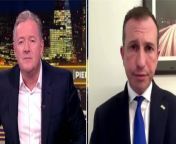 Israeli spokesman freezes when Piers Morgan grills him on civilian deaths in Gaza from www video coman 2015 when she says n