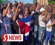Hundreds of people including students demonstrated at the University of Havana in Cuba on Friday (May 3) in a pro-Palestinian rally while criticising the United States for police repression against students and professors at universities in the neighbouring country.&#60;br/&#62;&#60;br/&#62;WATCH MORE: https://thestartv.com/c/news&#60;br/&#62;SUBSCRIBE: https://cutt.ly/TheStar&#60;br/&#62;LIKE: https://fb.com/TheStarOnline