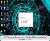 0009 - How to fix pniopcac.exe assertion error - Windows 10 from mattermost download windows 10